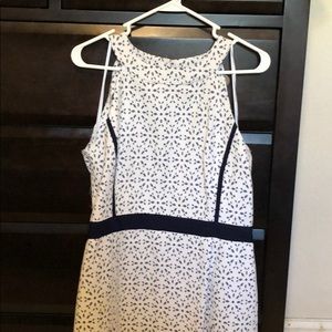 Blue and white sun dress.